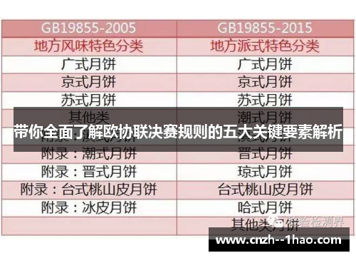 带你全面了解欧协联决赛规则的五大关键要素解析